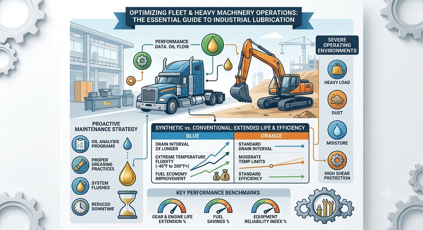 Optimizing Fleet & Heavy Machinery Operations: The Essential Guide to Industrial Lubrication